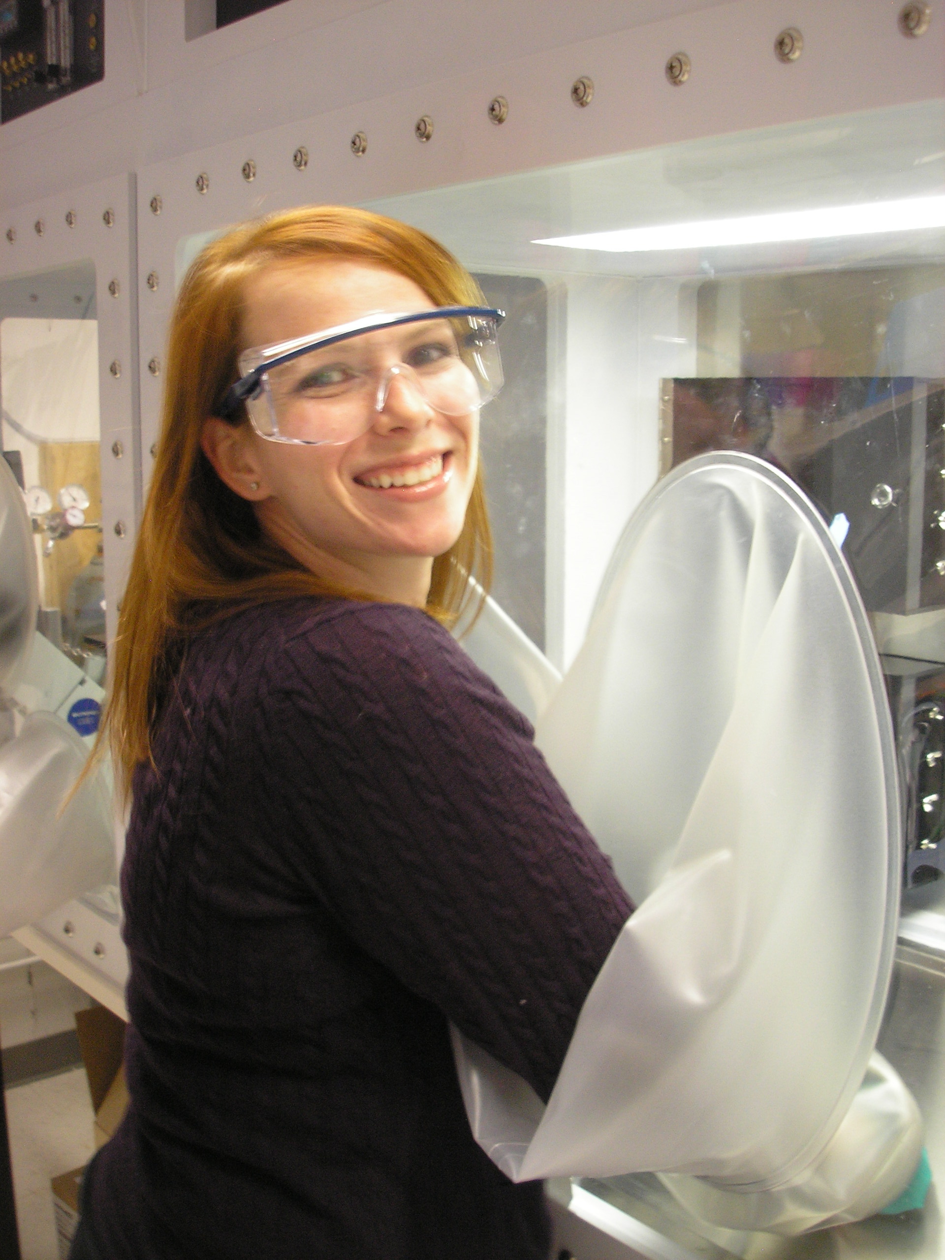 woman in lab